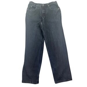 Anchor Blue‎ Beyond Baggy Jeans Black Wash Denim Relaxed Fit Mens Sz 32 Fits 31"